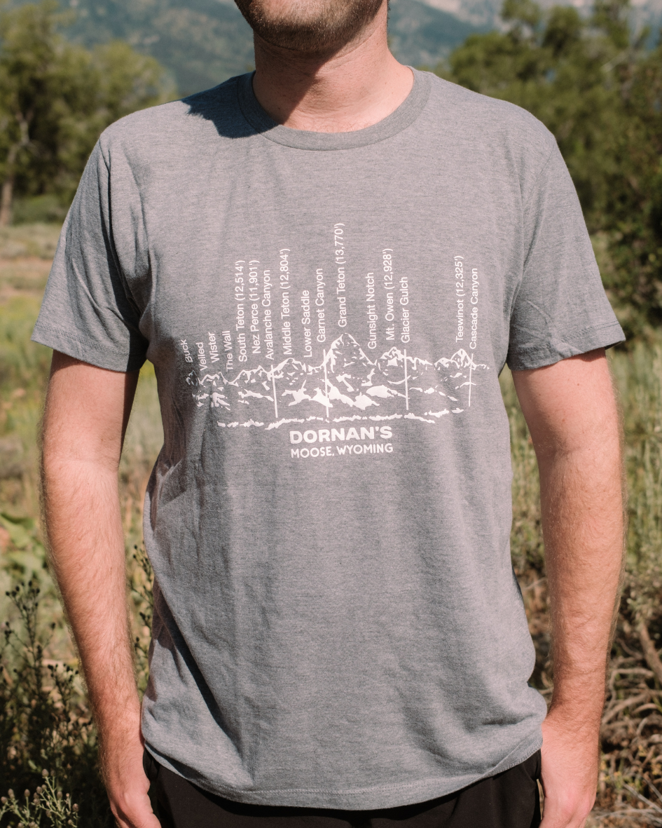 Teton Range Tee in Graphite