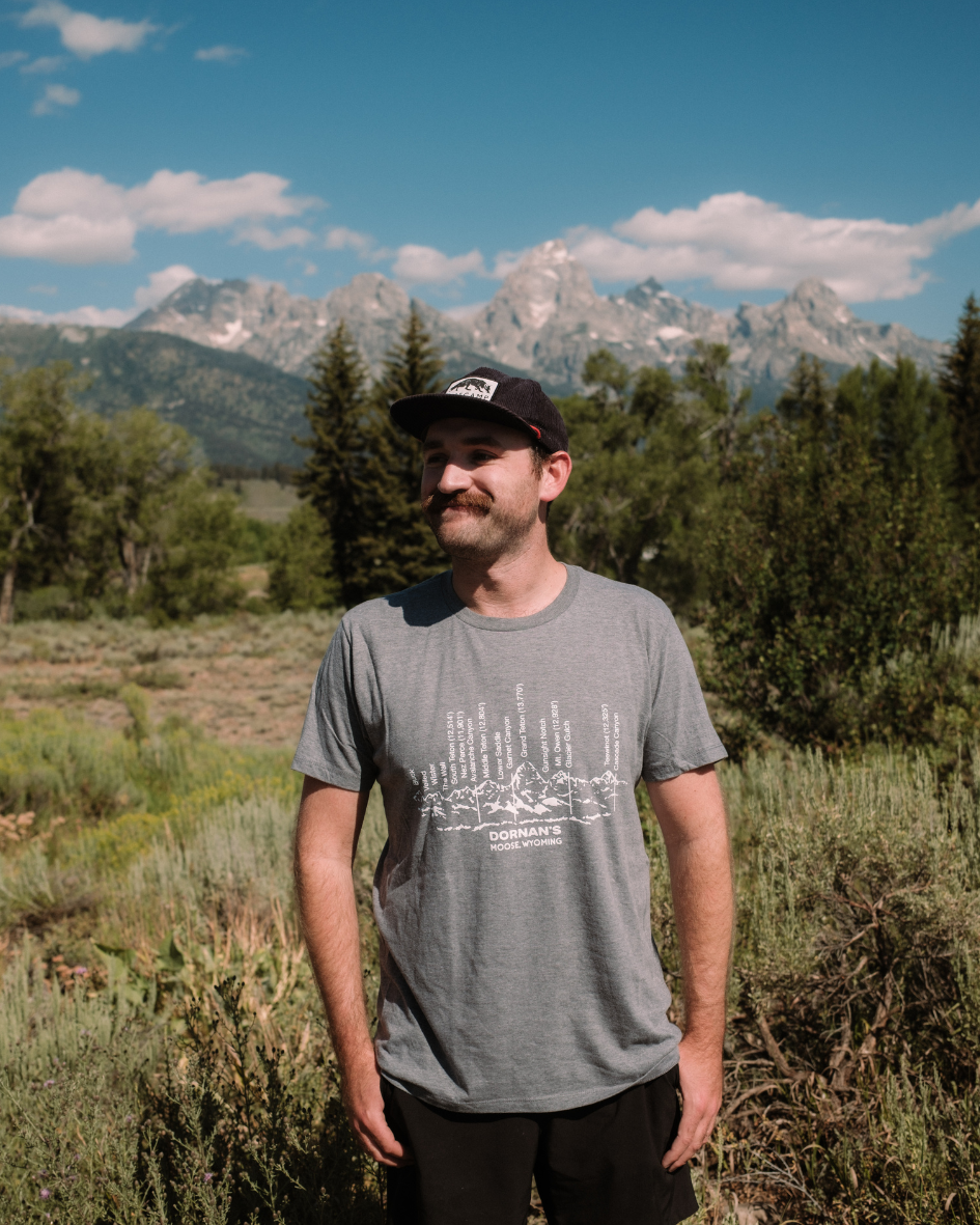 Teton Range Tee in Graphite